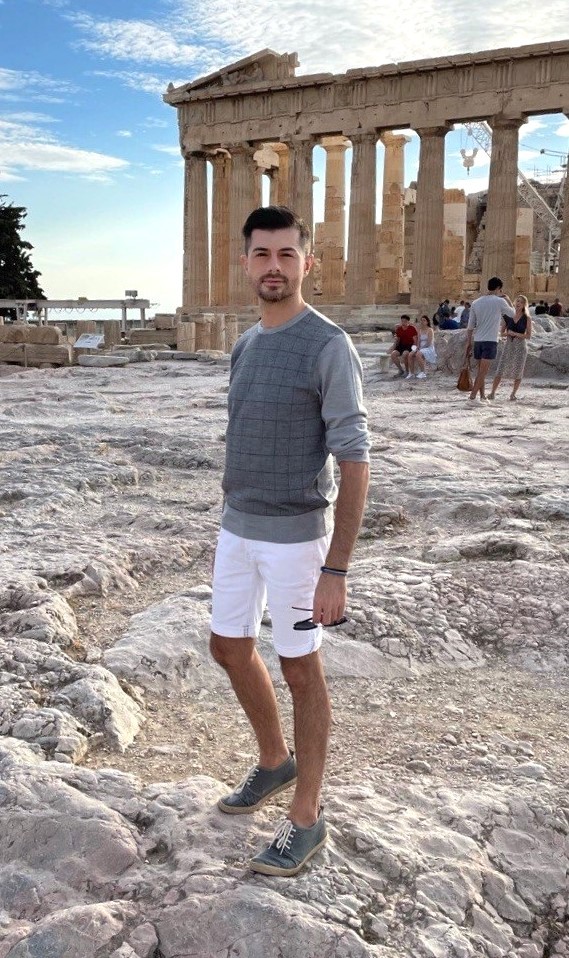 Pulover gray jacquard mix lână 