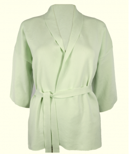 Cardigan Milky green din bumbac