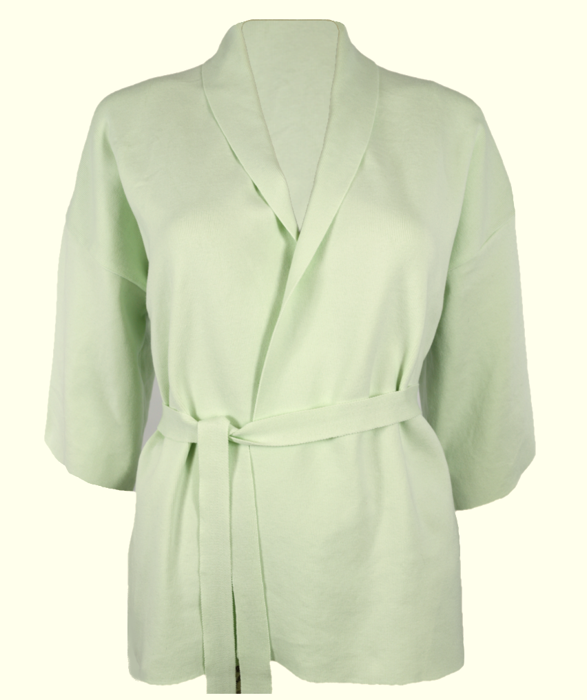 Cardigan Milky green din bumbac
