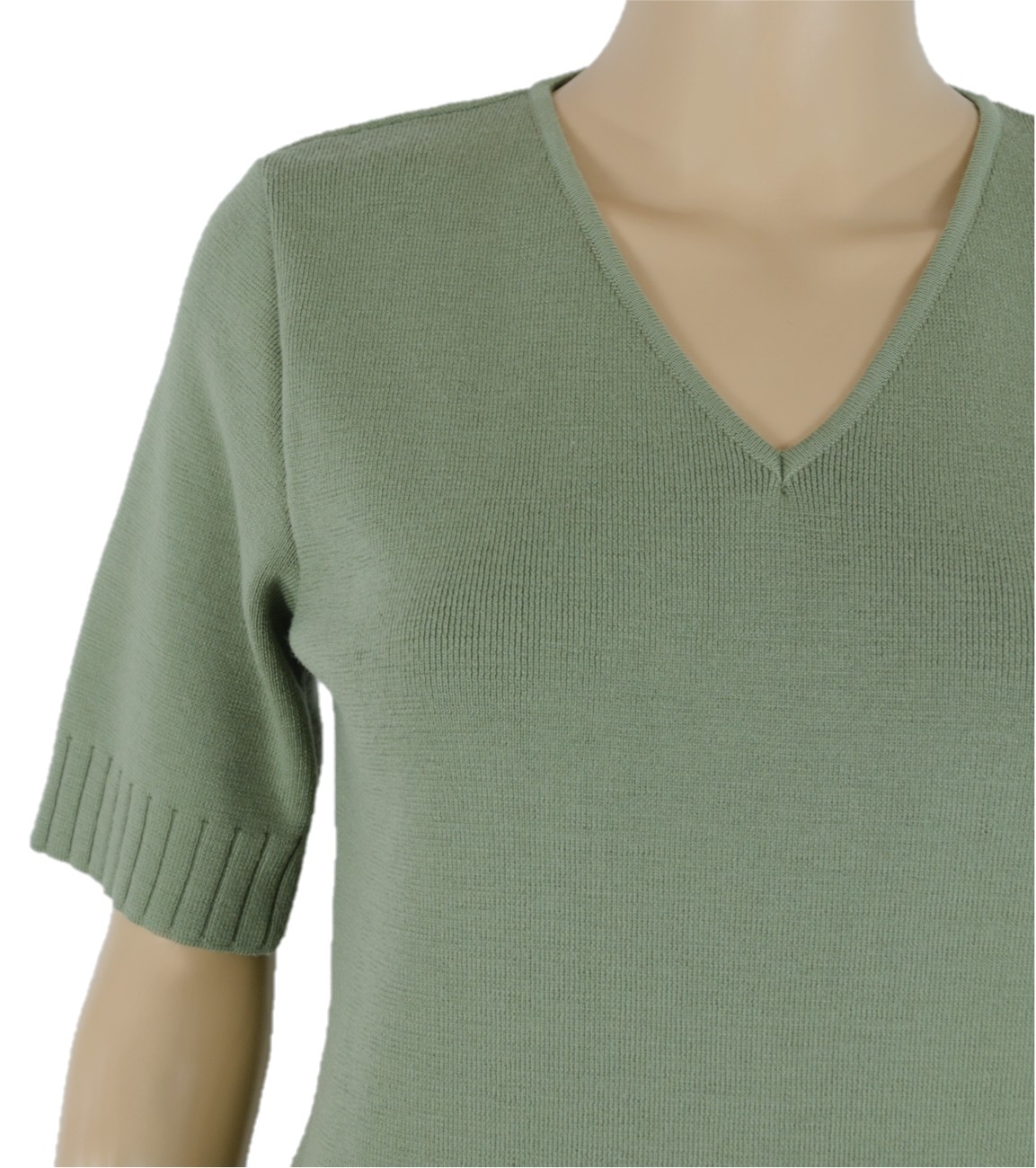 Bluză green olive din lână