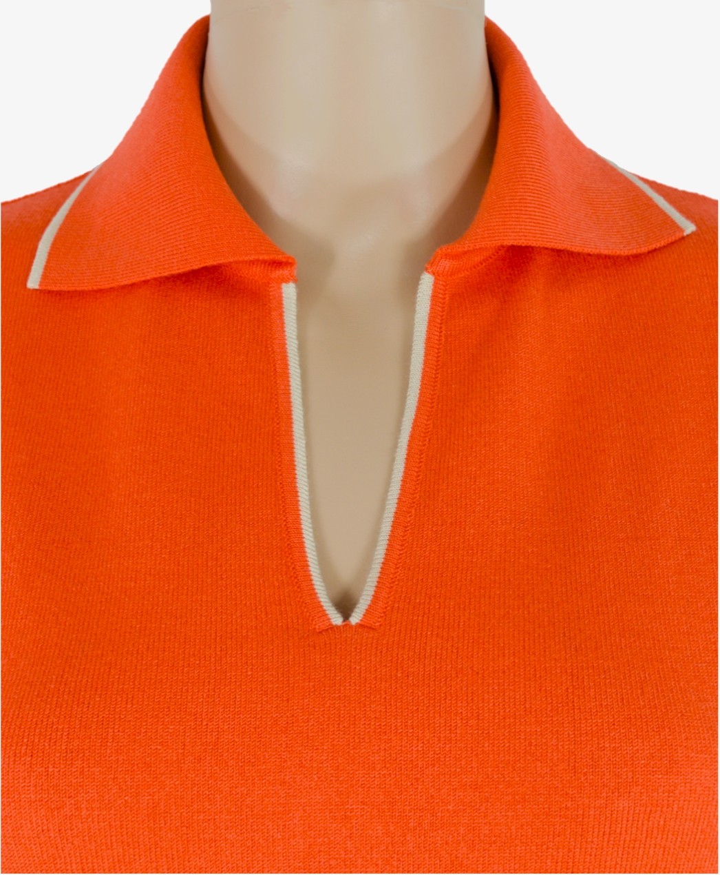 Pulover polo bright orange