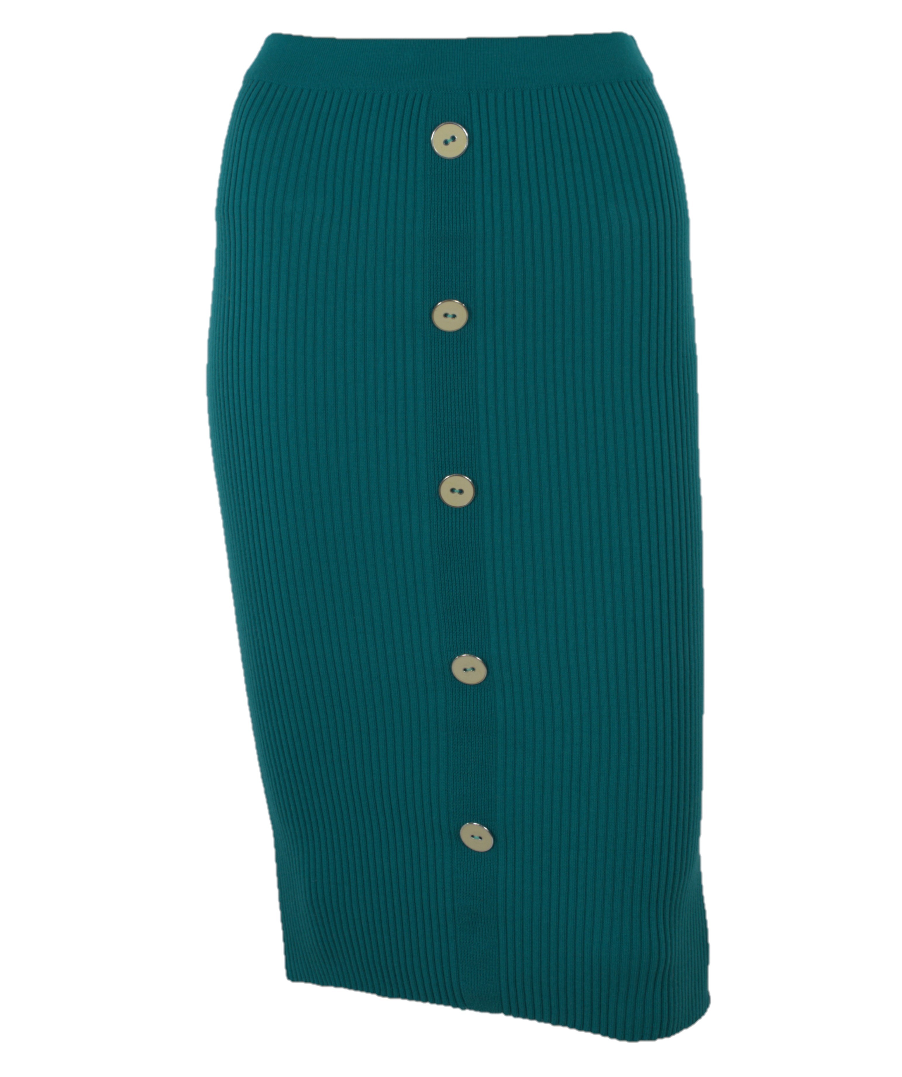 Fusta dark jade din bumbac