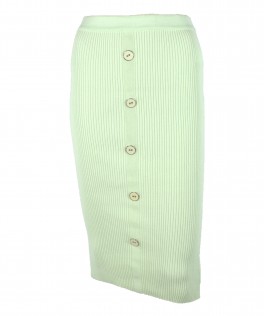 Fusta milky green din bumbac