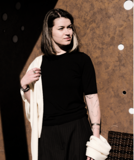 Bluză black - lână merinos extrafină