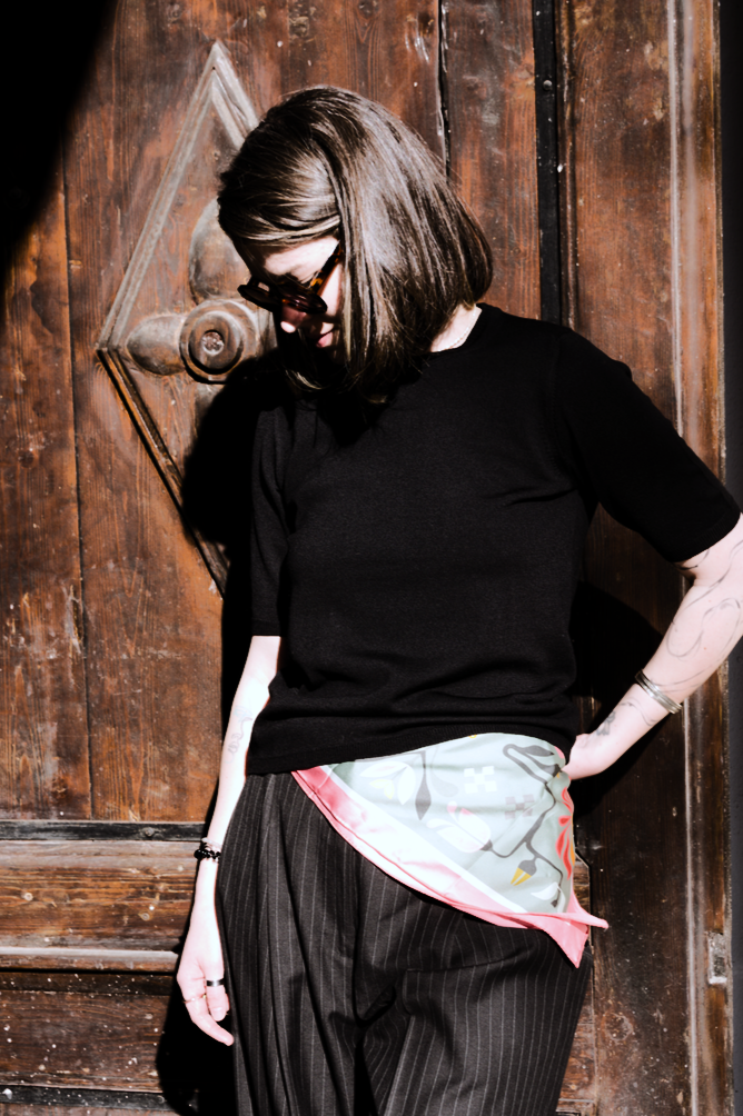 Bluză black - lână merinos extrafină Bluză black - lână merinos extrafină