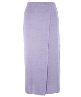 Fustă dreaptă pale lavender in 80 cm