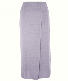 Fustă dreaptă pale lavender in 80 cm