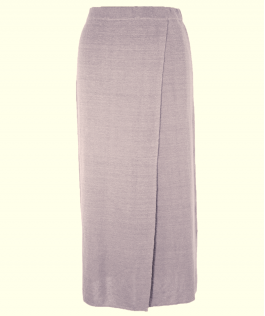 Fustă dreaptă pale lavender in 80 cm