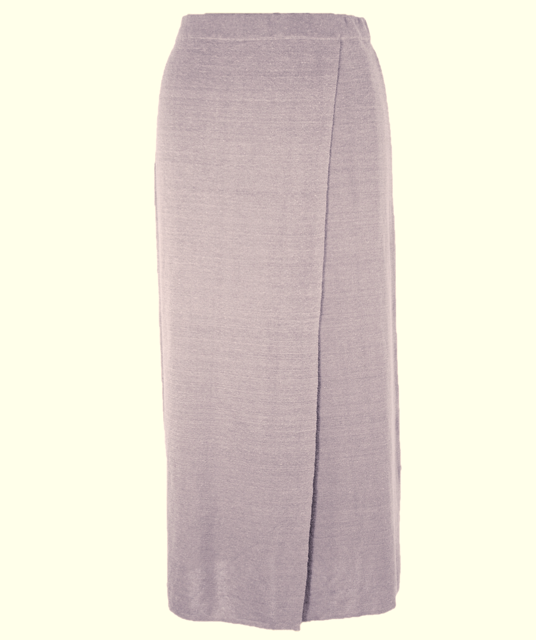 Fustă dreaptă pale lavender in 80 cm