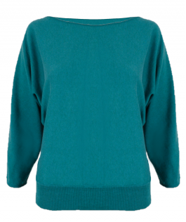 Bluza Dark Jade mâneca liliac