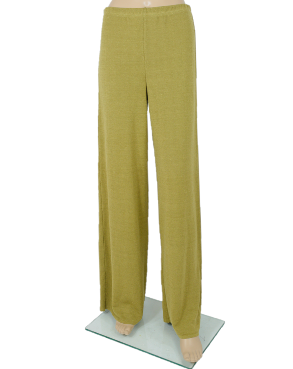 Pantaloni golden olive din in
