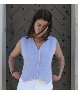 Vestă gray/beige