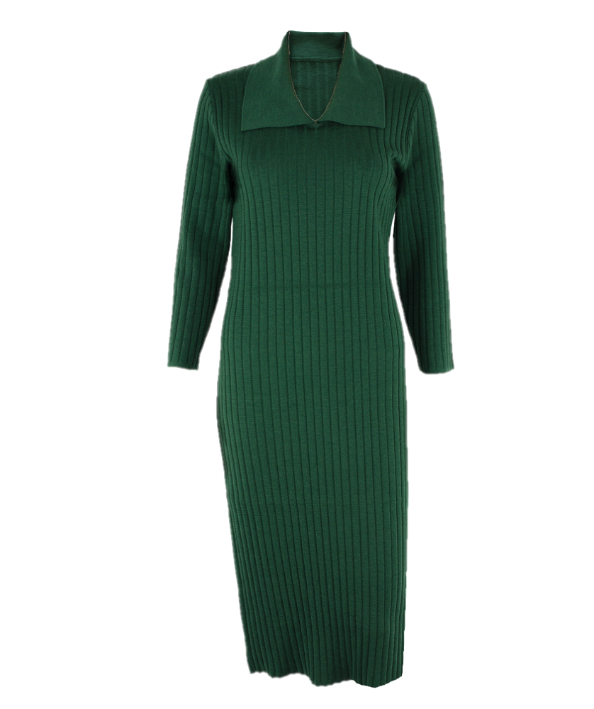 Rochie dreaptă evergreen din lână
