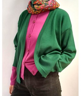 Jachetă din lână evergreen cu nasturi