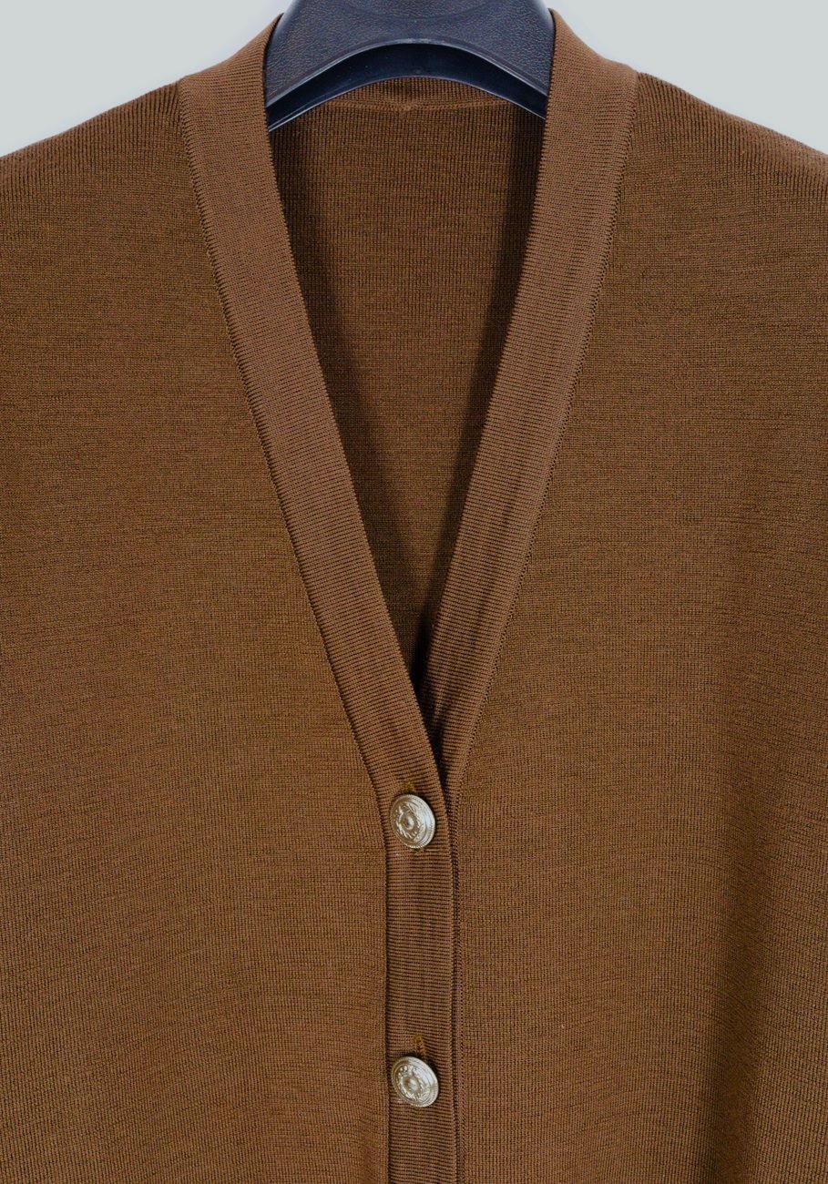Jachetă din lână Downtown Brown cu nasturi