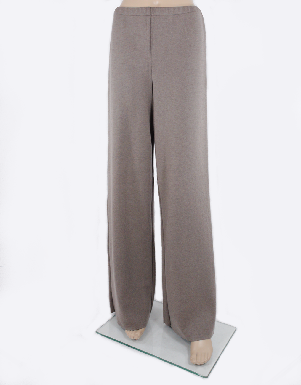 Pantaloni taupe gray din lână