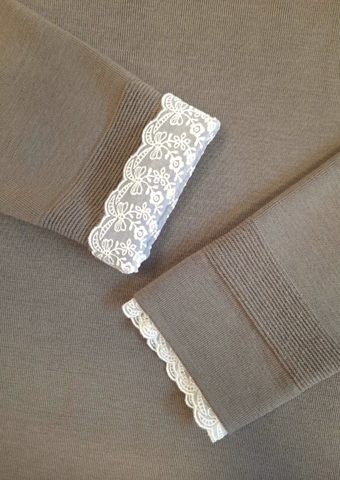 Rochie dreaptă taupe gray din lână 