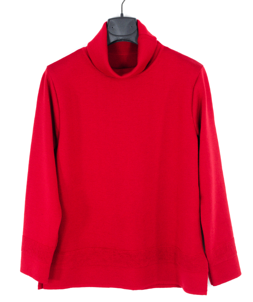 Pulover color bubble red din lână