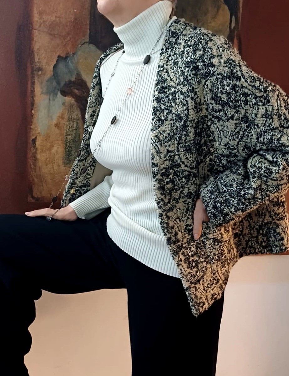 Maleta white din lână Maleta white din lână