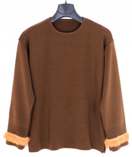 Pulover downtown brown din lână