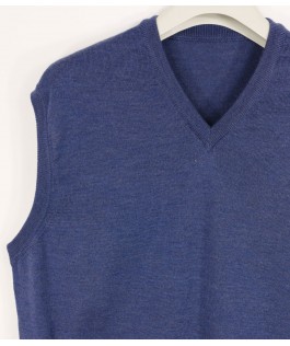 Vesta bărbați din lână denim