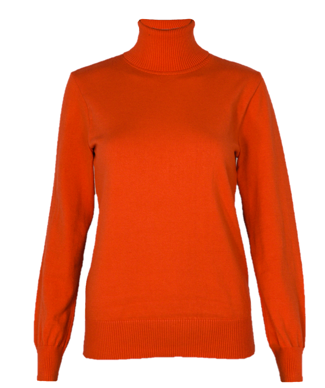 Pulover gât rol bright orange Pulover gât rol bright orange