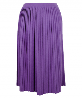 Fustă plisată lână 65cm royal lilac