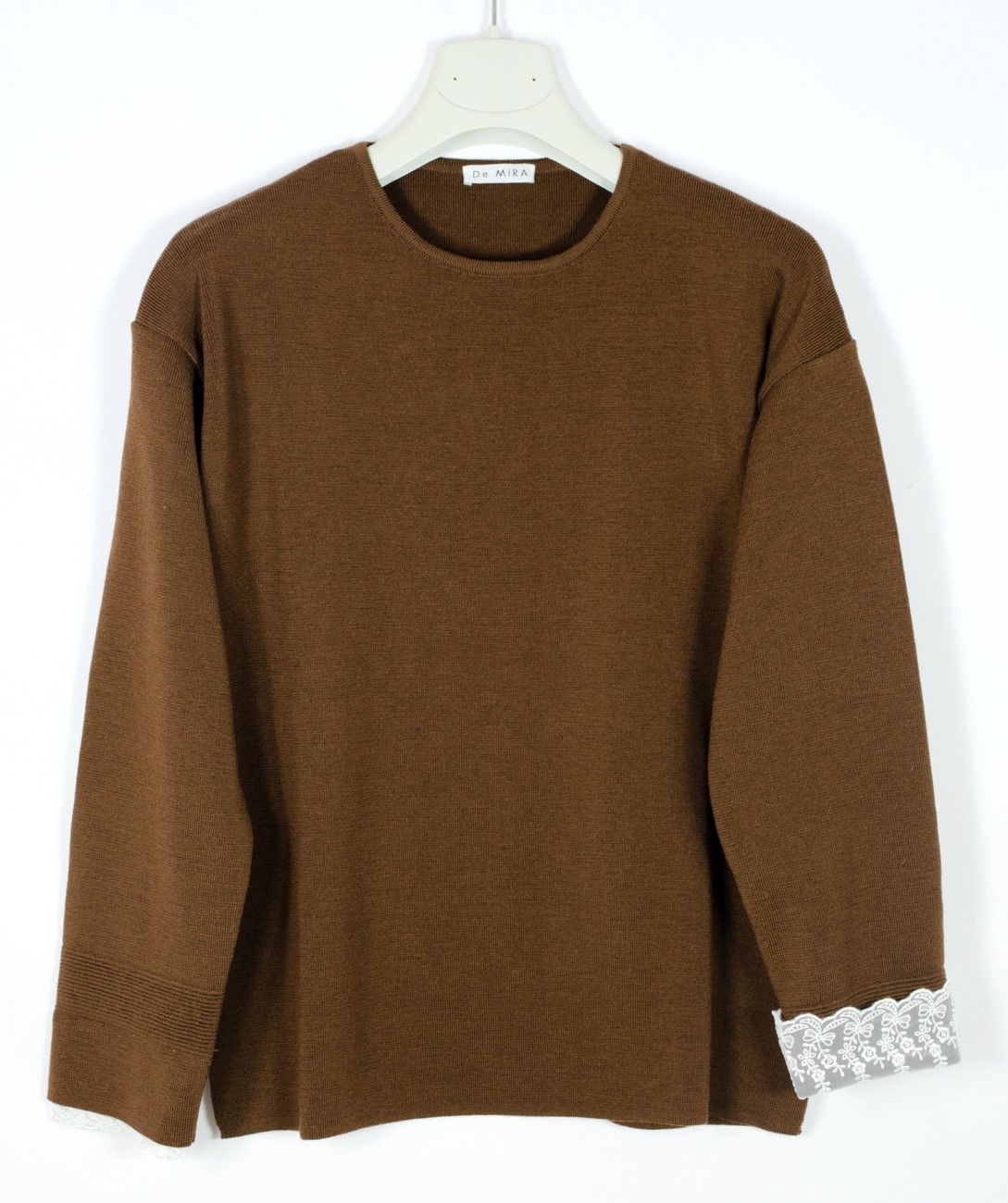 Pulover downtown brown din lână