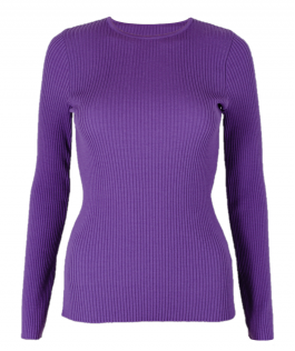 Pulover royal lilac din lână