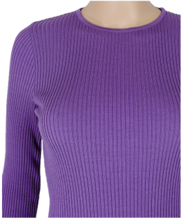 Pulover royal lilac din lână