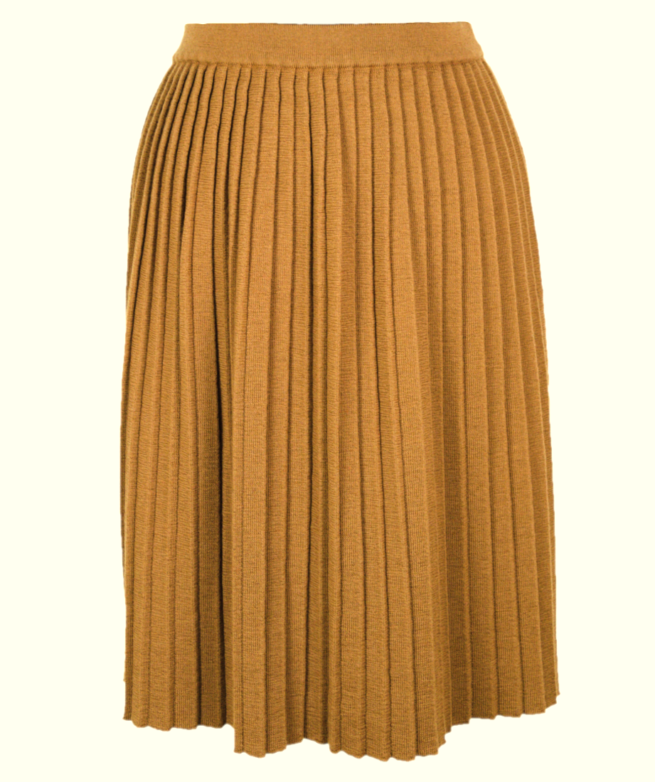 Fustă plisată Floresta in-vâscoză 65 cm