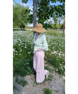 Cardigan Milky green din bumbac
