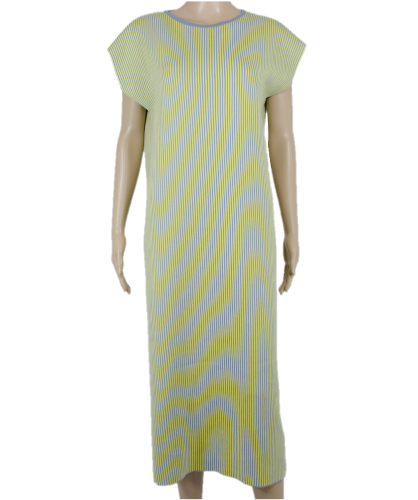 Rochie in dungi Cedro/Alice blue din bumbac