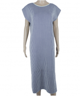 Rochie in dungi Milky green/Amethyst din bumbac