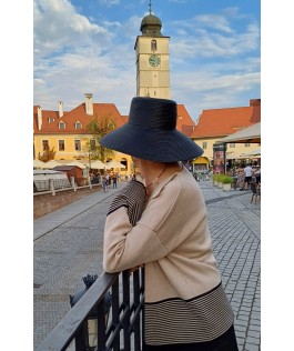 Cardigan lână beige tiger & negru